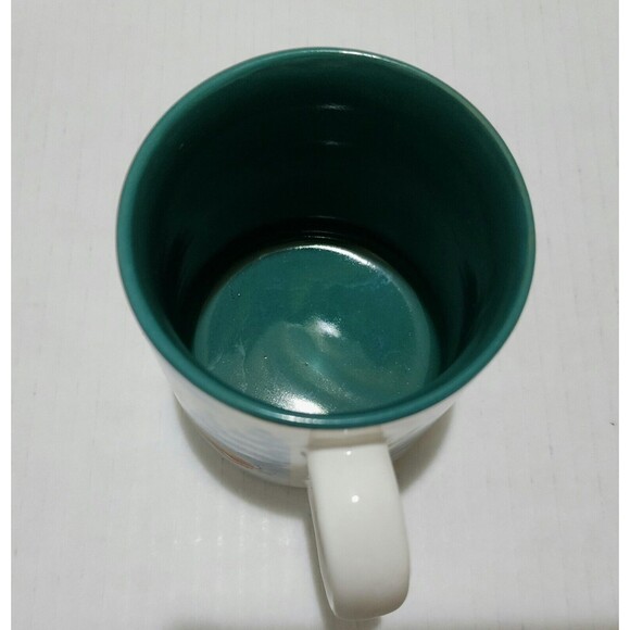 Vintage 1996 Disney Mickey's Winter Wonderland Ceramic Mug Blue White Red - Picture 7 of 8